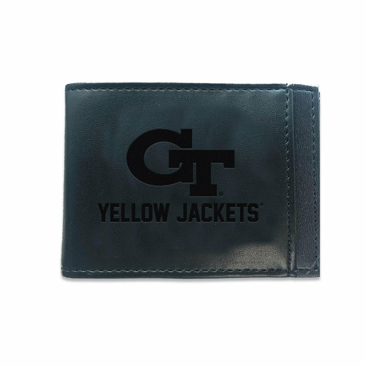 Front Pocket Wallet w/ RFID Blocking, Georgia Tech, Black