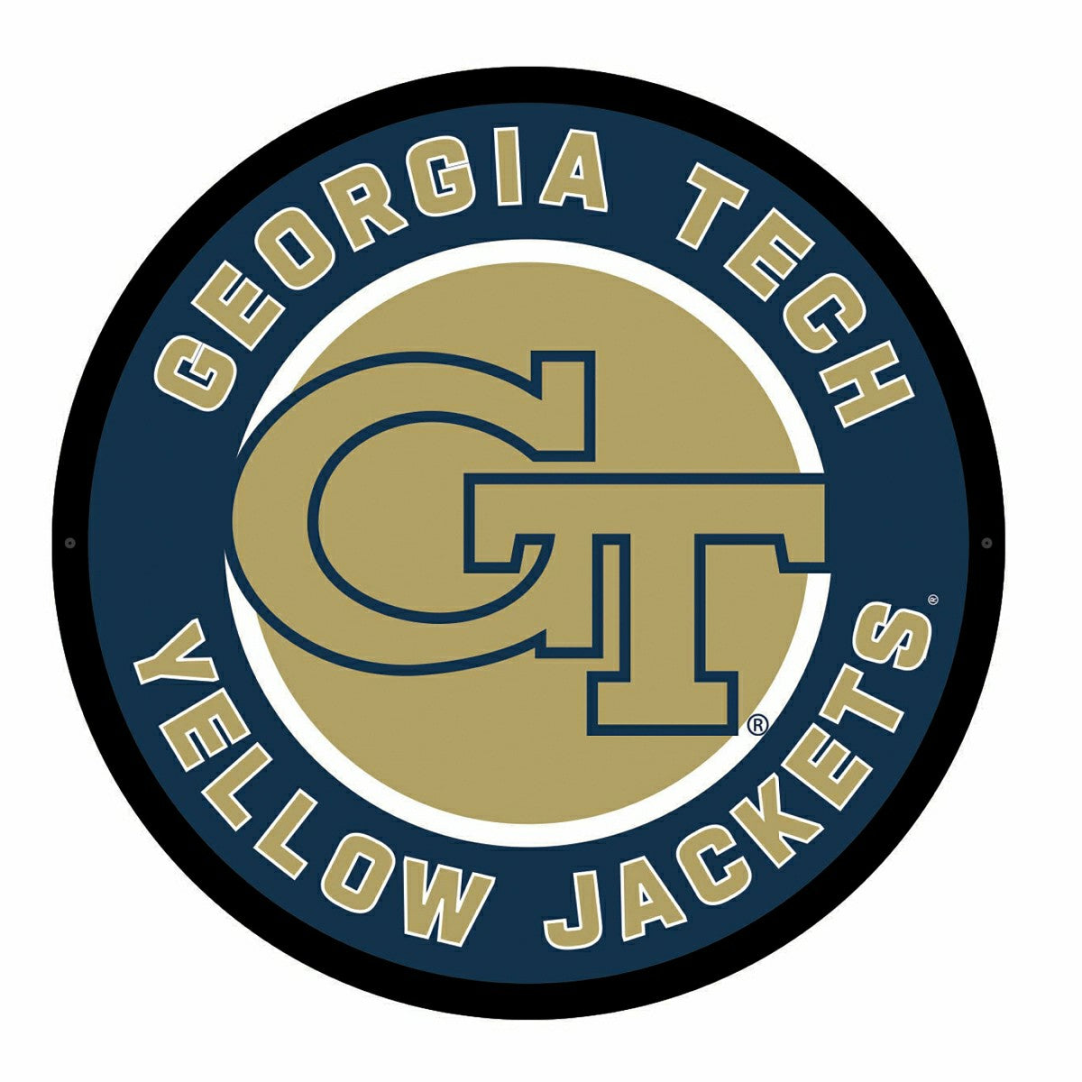 LED Wall Decor, Round, Georgia Tech