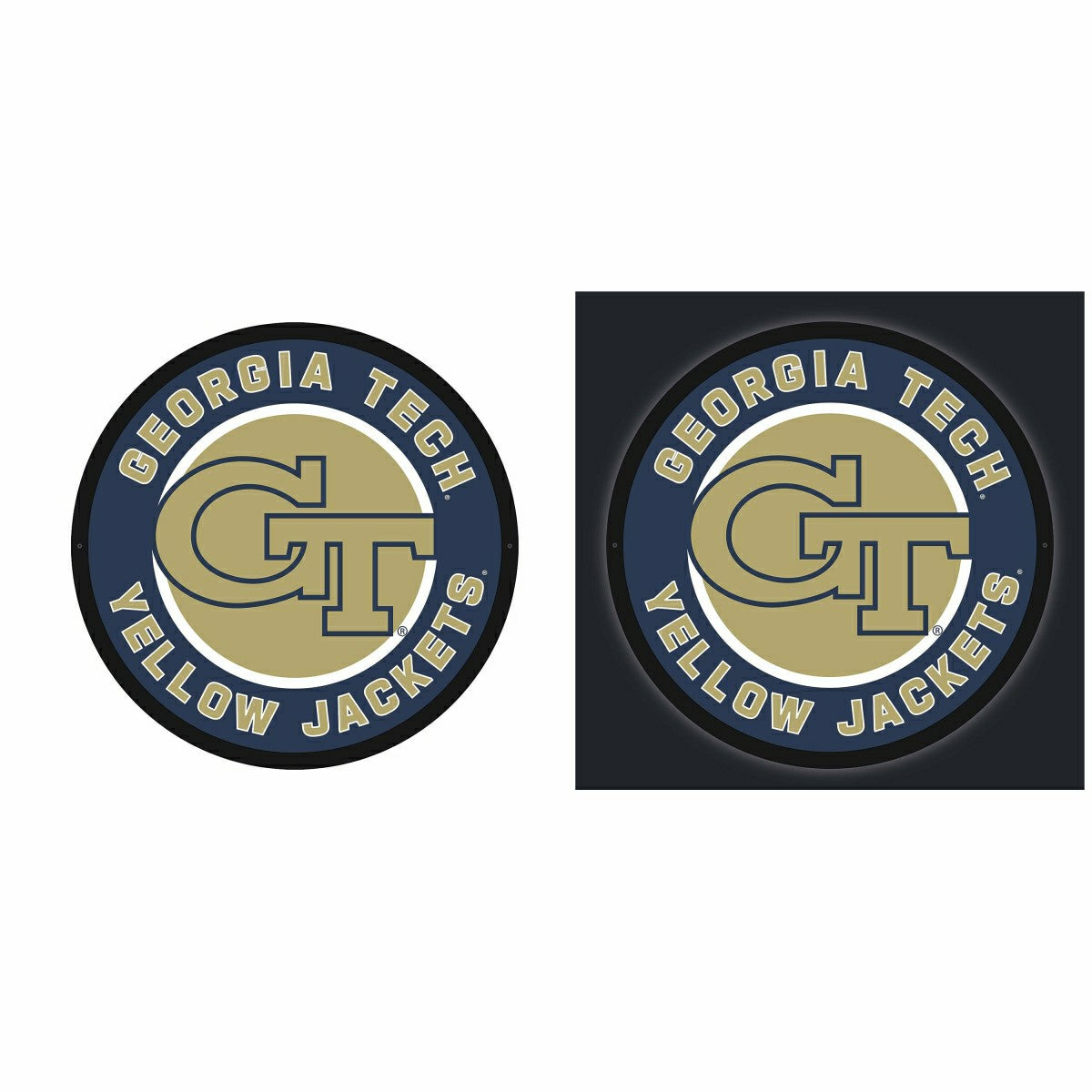 LED Wall Decor, Round, Georgia Tech