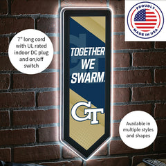 LED Wall Decor, Pennant, Georgia Tech
