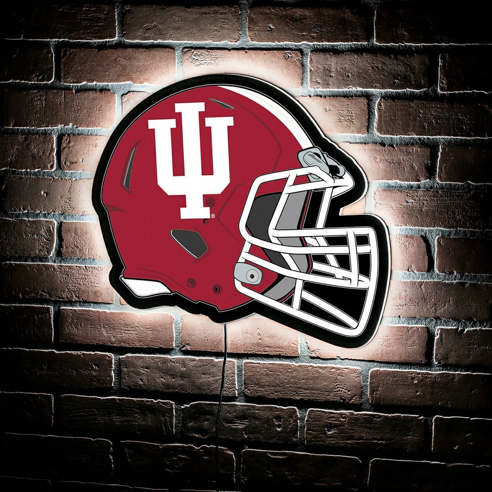 LED Wall Decor, College Football Helmet, Indiana University