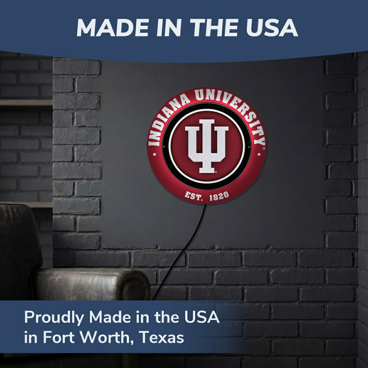 Indiana University, Metal Lite, Round