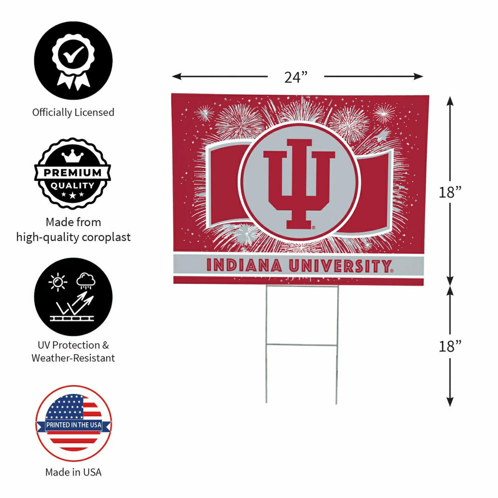 Indiana University Yard Sign, Patriotic