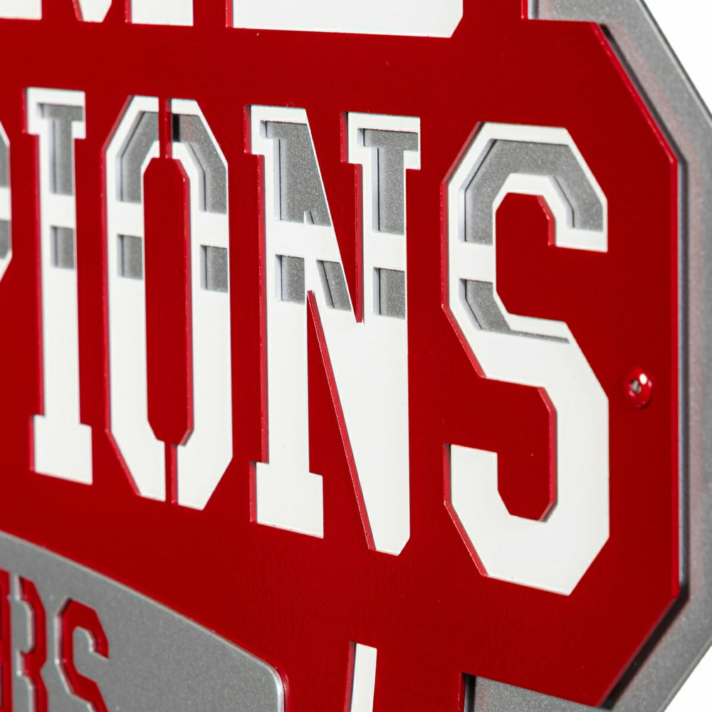 Indiana University, Div 1 Champs, Layered Metal Wall Art