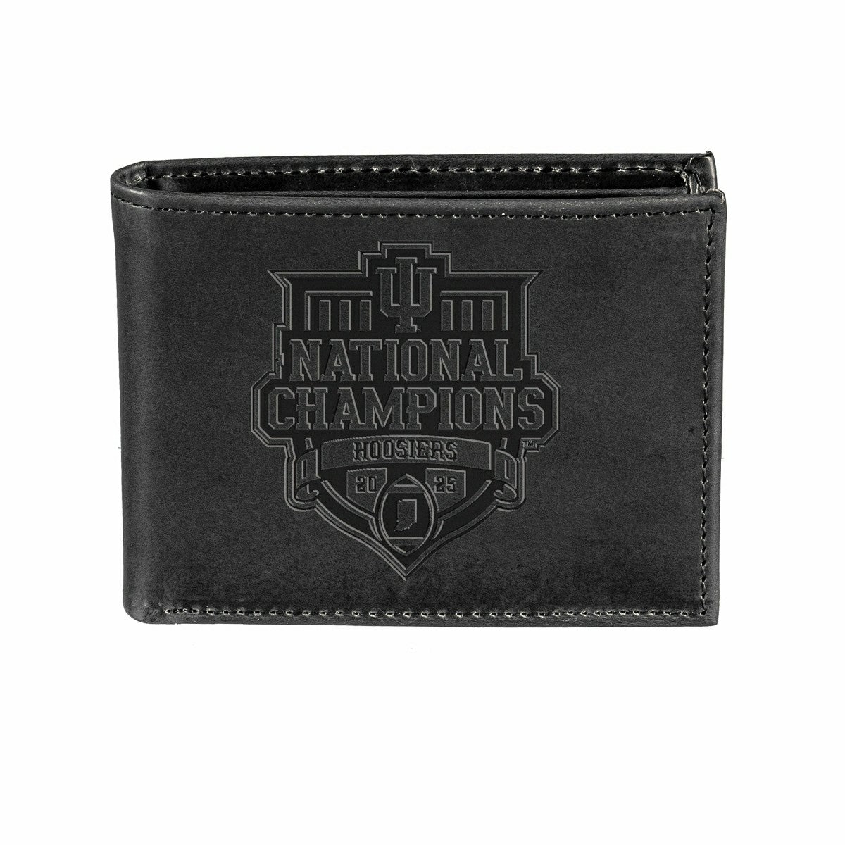 Indiana University, Div 1 Champs, Wallet, Bi-fold, Black