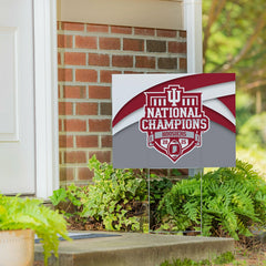 Indiana University, Div 1 Champs, Cororplast Yard Sign