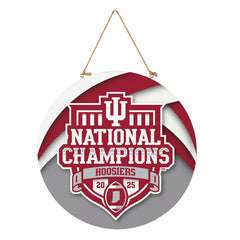 Indiana University, Div 1 Champs, Round Door Decor with Hanging Rope,