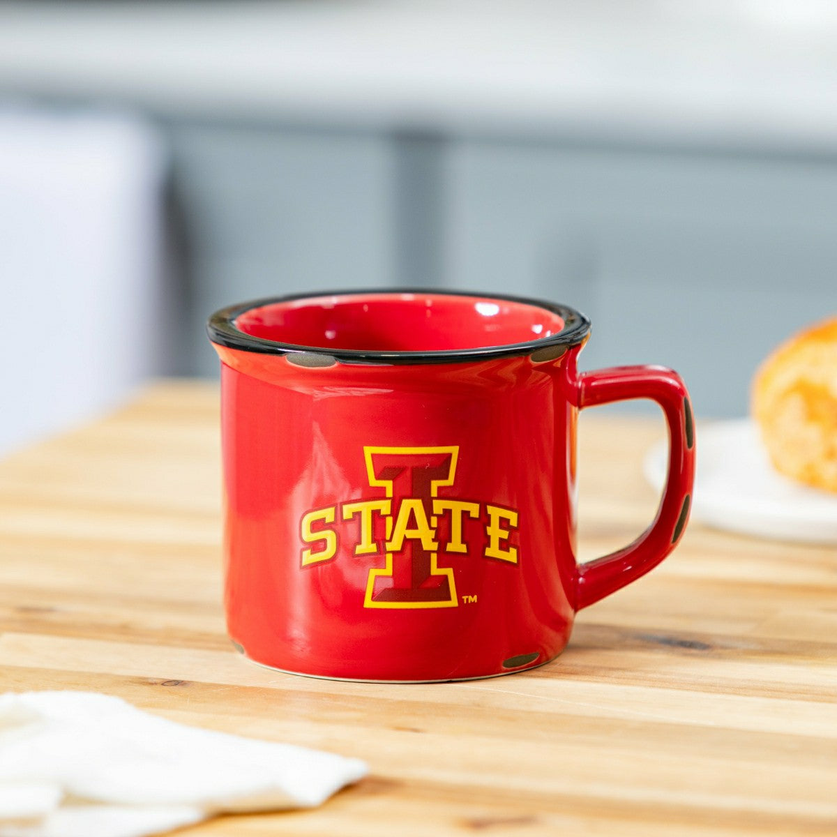 Iowa State University Ceramic Camp Cup with Enamel Finish, 14oz