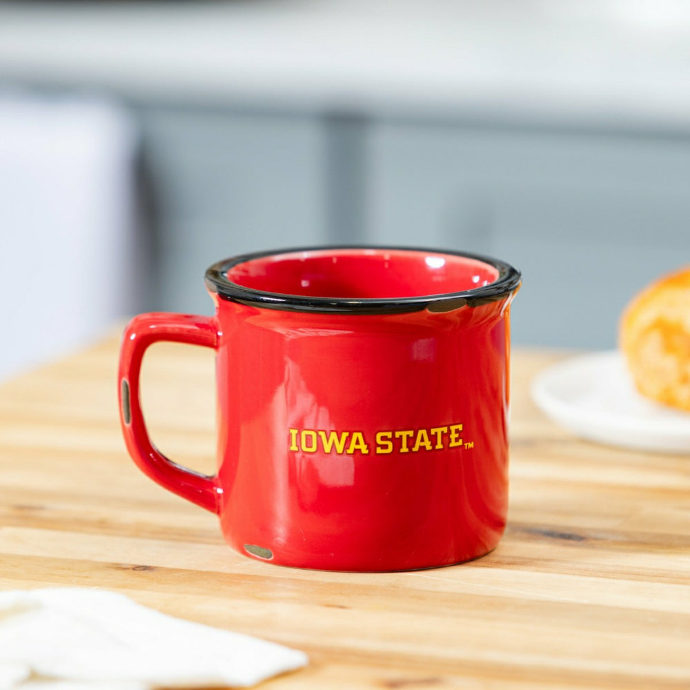 Iowa State University Ceramic Camp Cup with Enamel Finish, 14oz