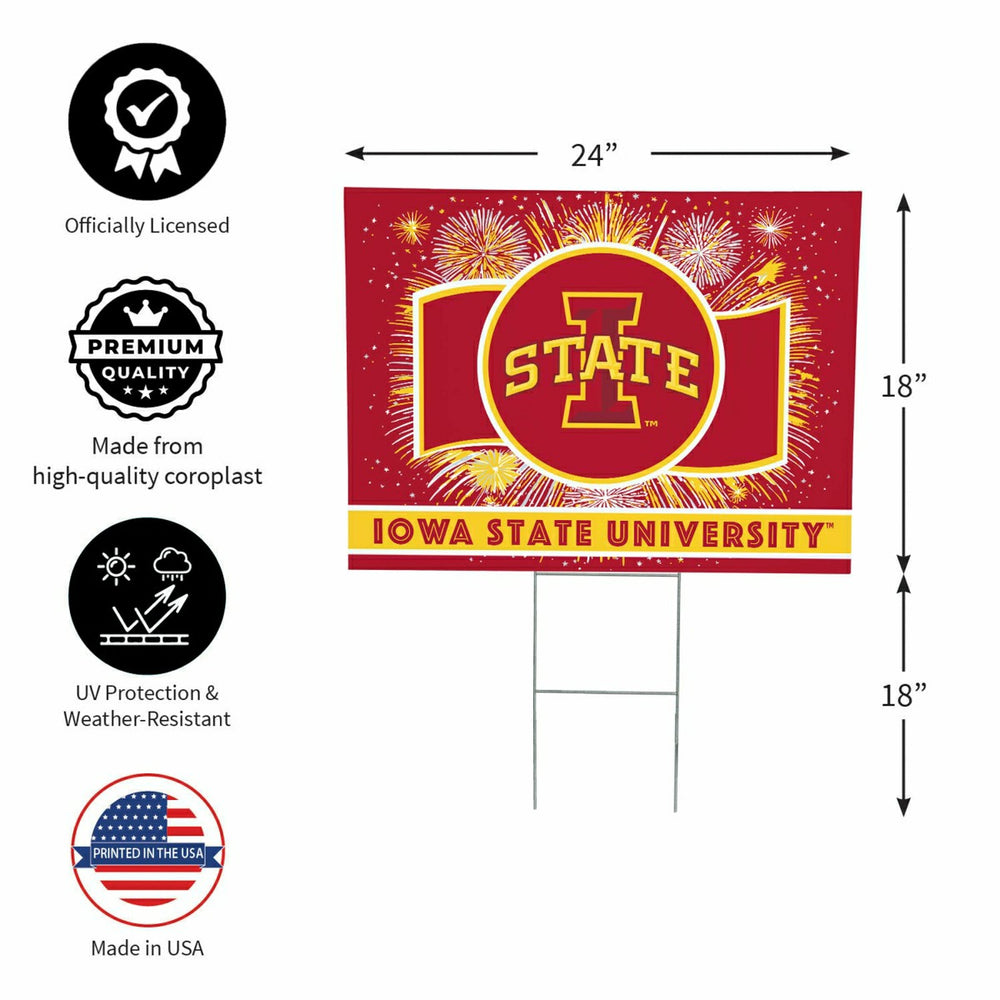 Iowa State University Yard Sign, Patriotic