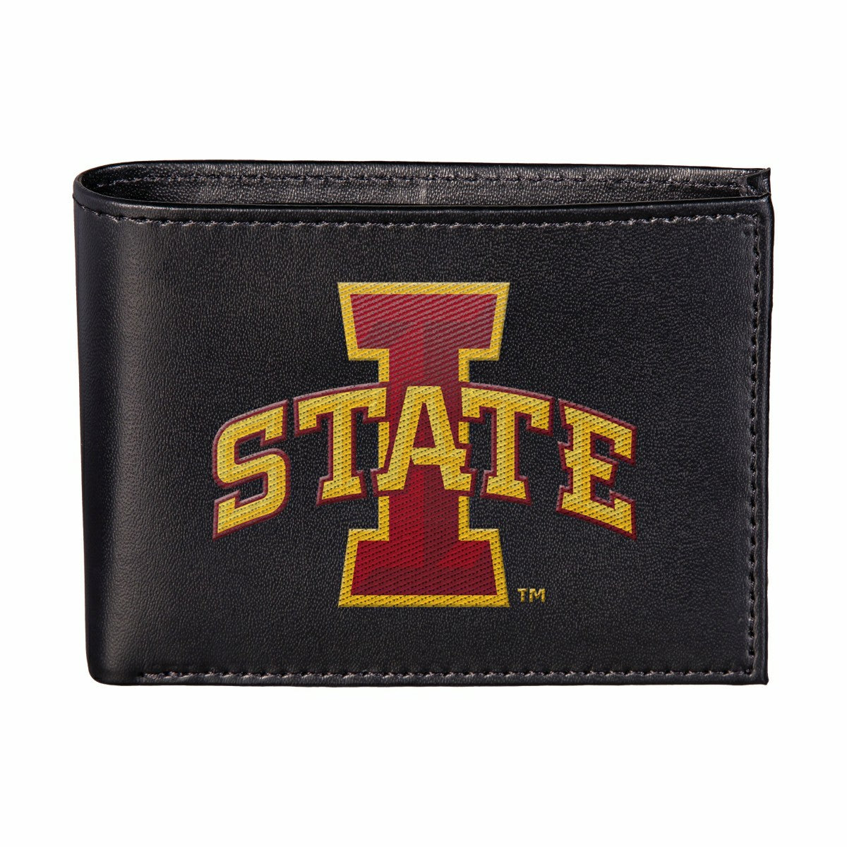 Iowa State University Black Bi-Fold Embroidered Wallet w/ RFID Blockin