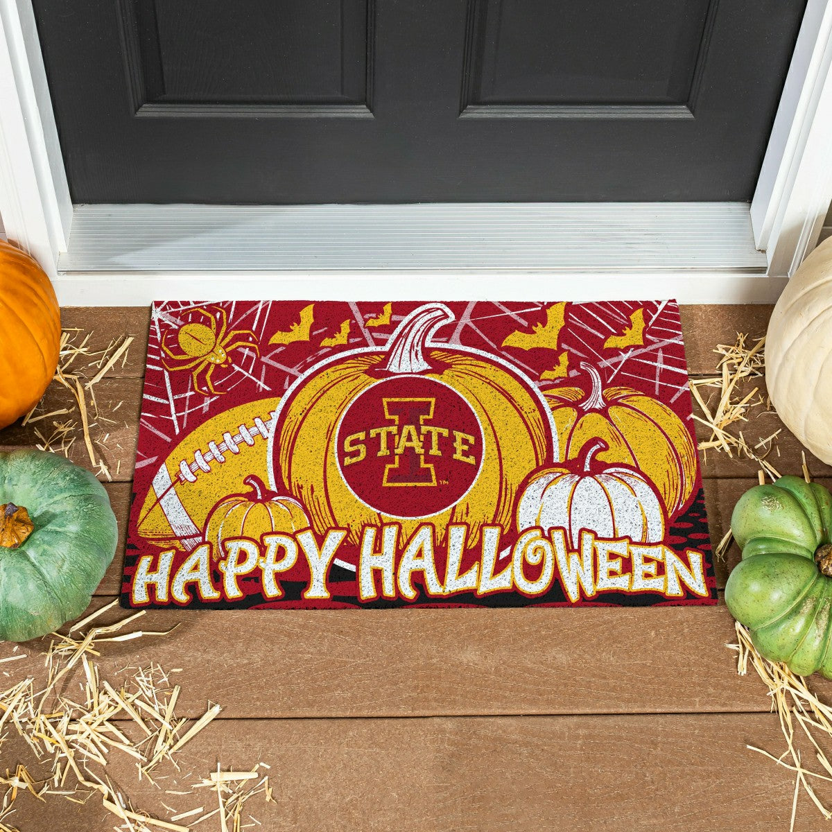 Iowa State University Halloween PVC Mat, 28"x16"