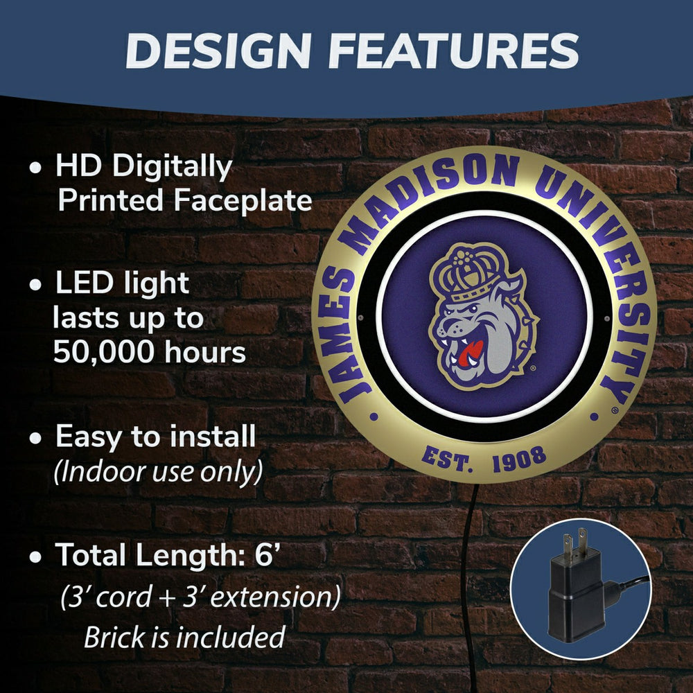 James Madison University, Metal Lite, Round
