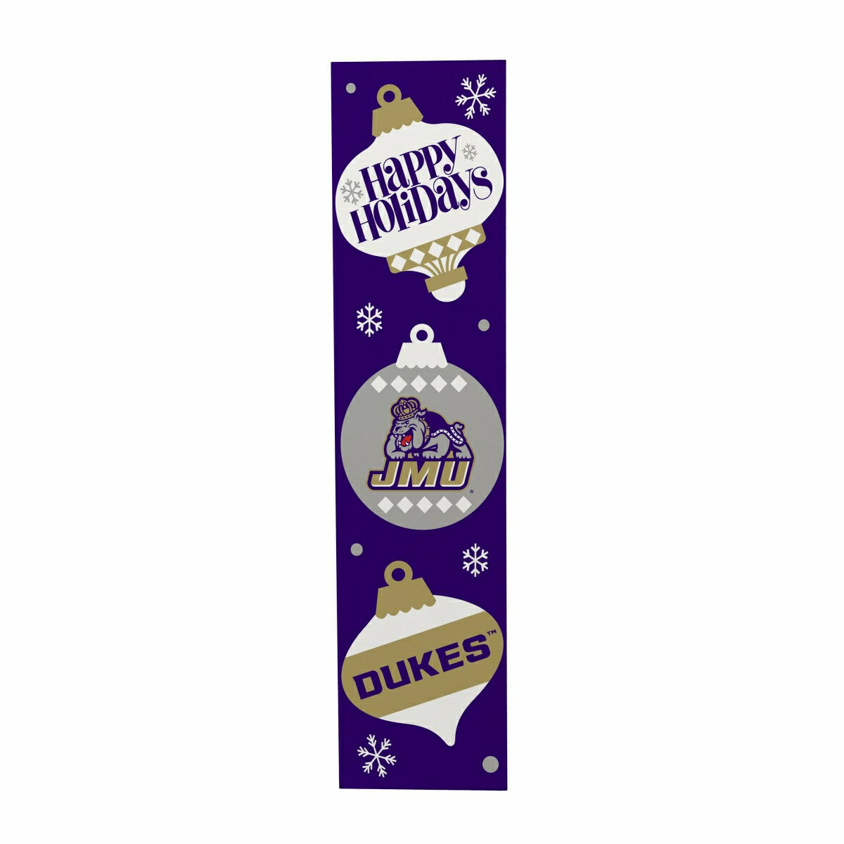 47" Double Sided Leaner, James Madison University, Christmas