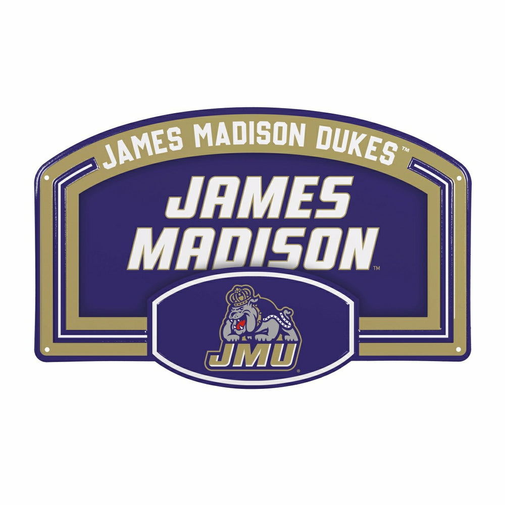 James Madison University USA Embossed Steel Wall Sign, 11" x 17"