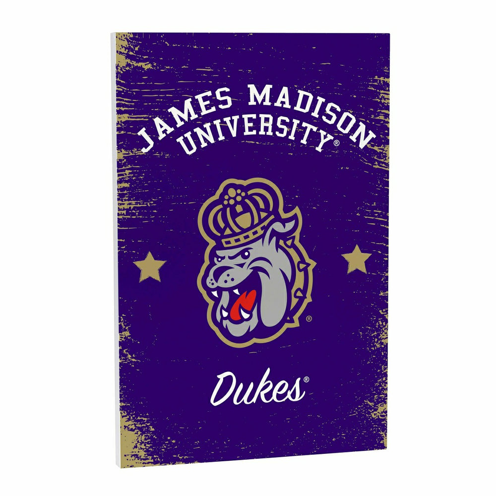 James Madison University Wood Wall Sign, 16x24