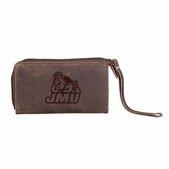 Wristlet Wallet, Brown, James Madison University