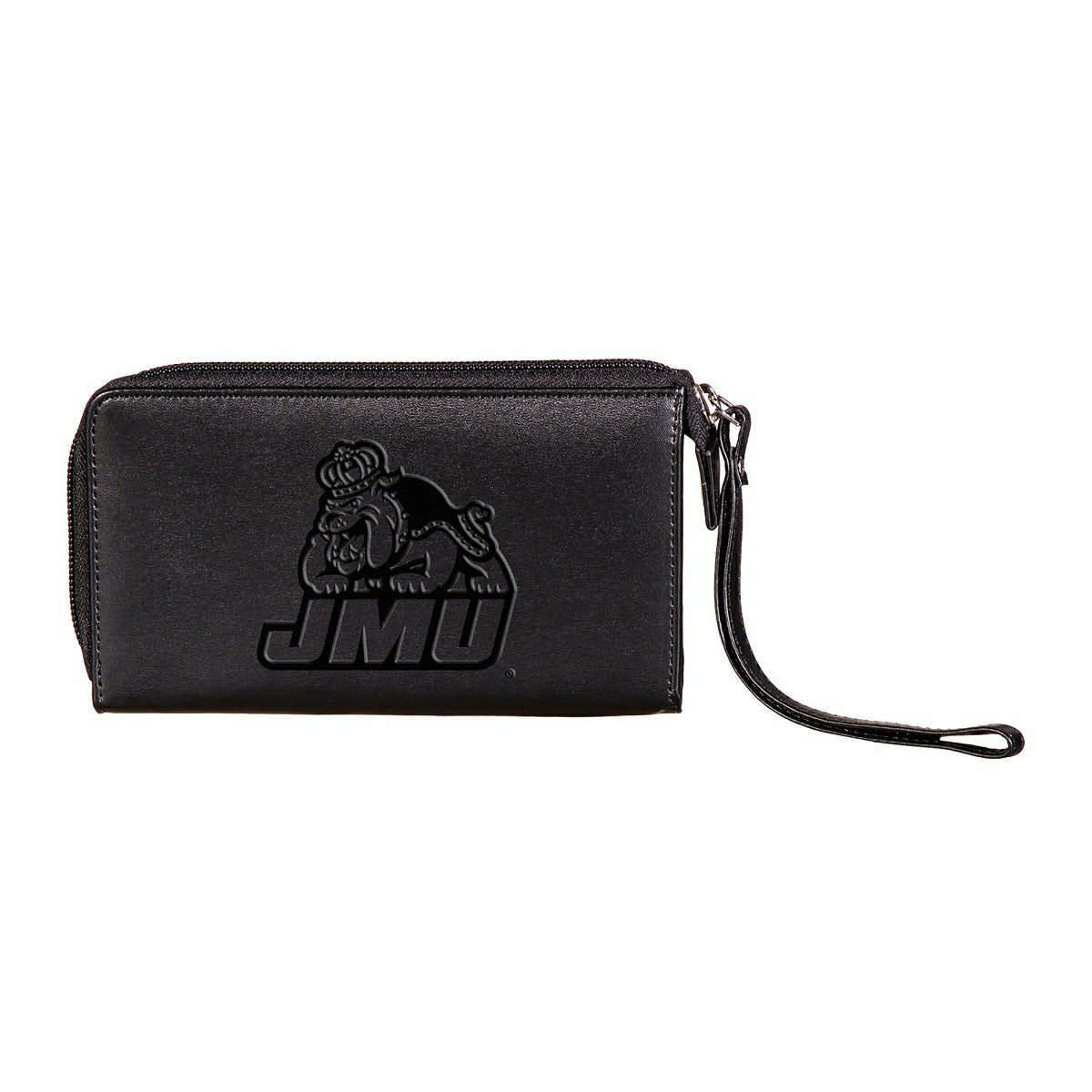 Wristlet Wallet, Black, James Madison University