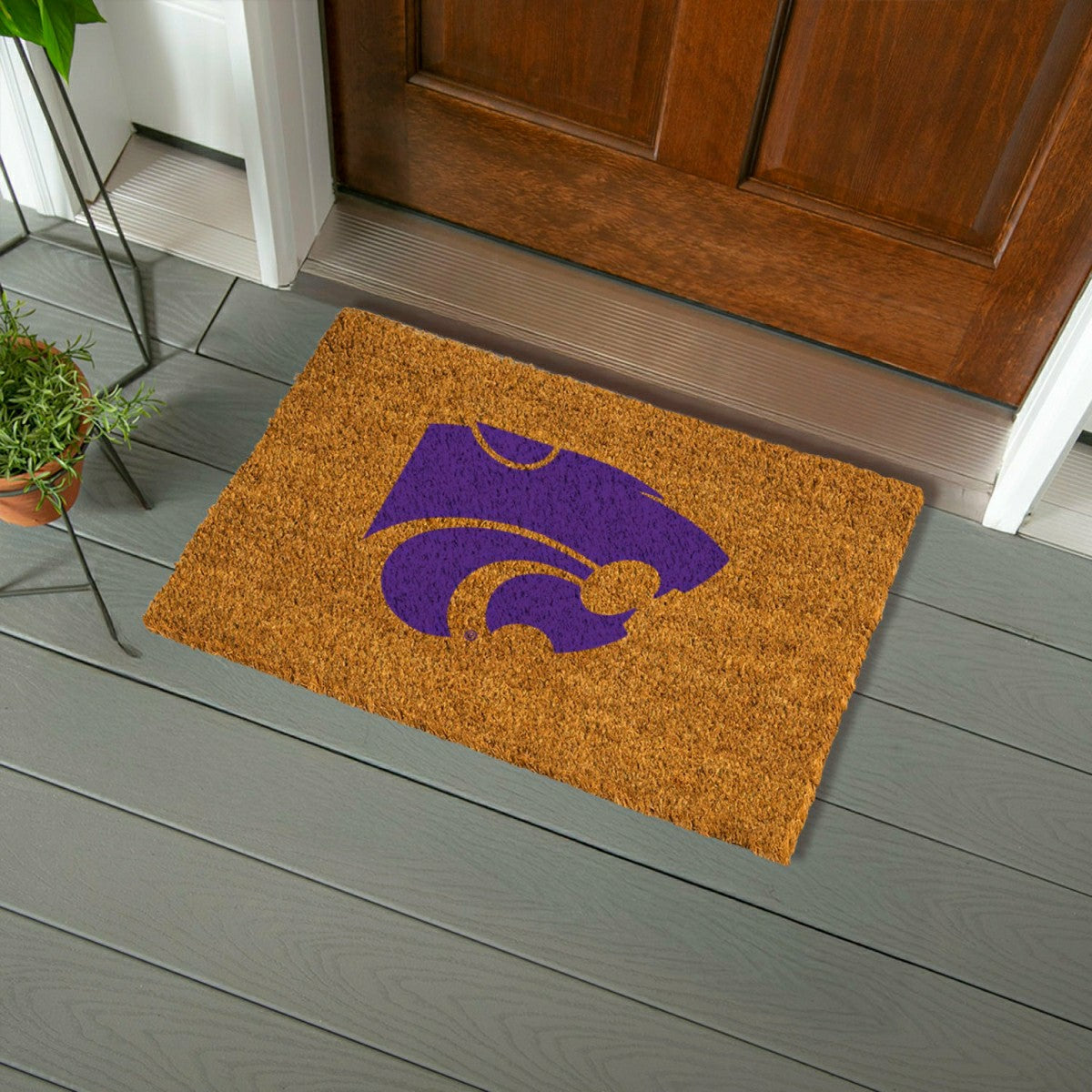 Coir Mat, 16"x28", Kansas State University