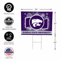 Kansas State University Yard Sign, Patriotic