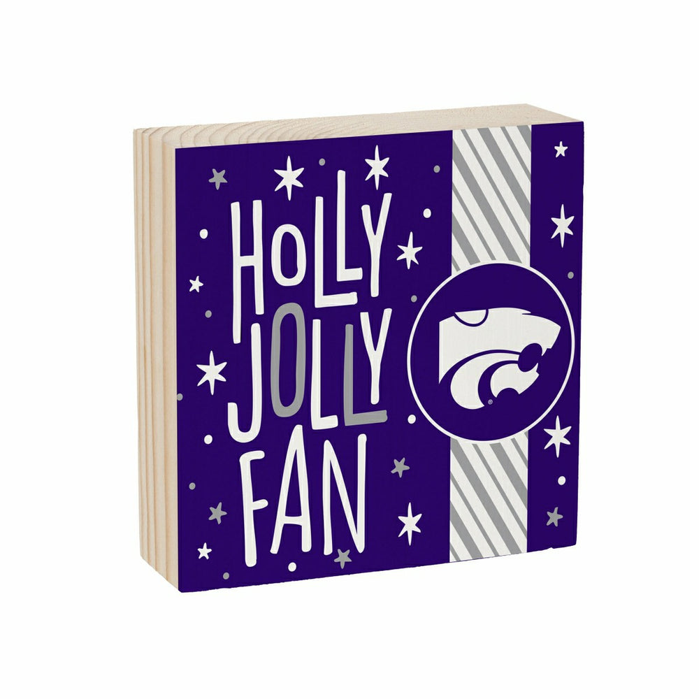 Kansas State University Block, Holiday, 6x6