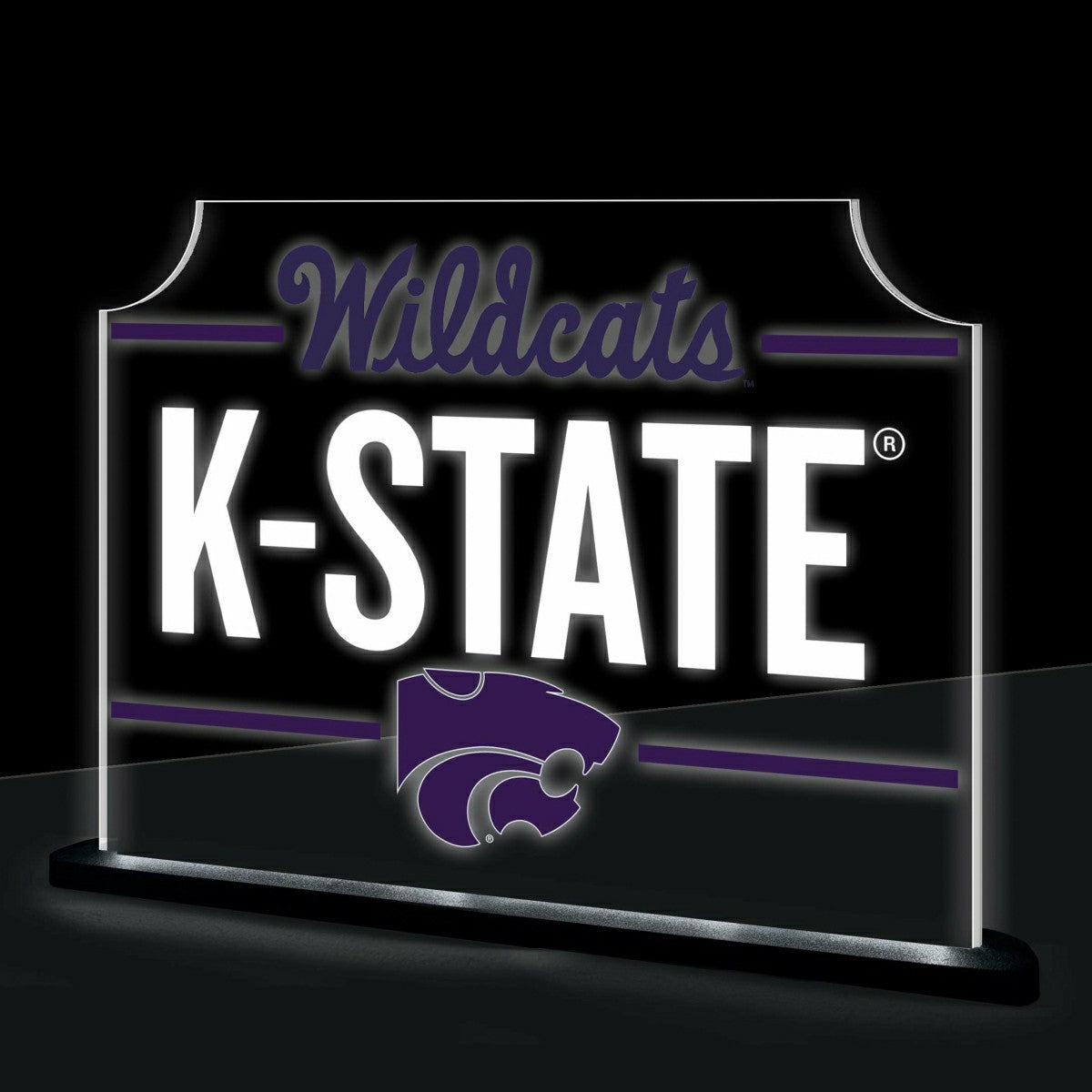 Kansas State University College Rectangle Desklite LED Decor