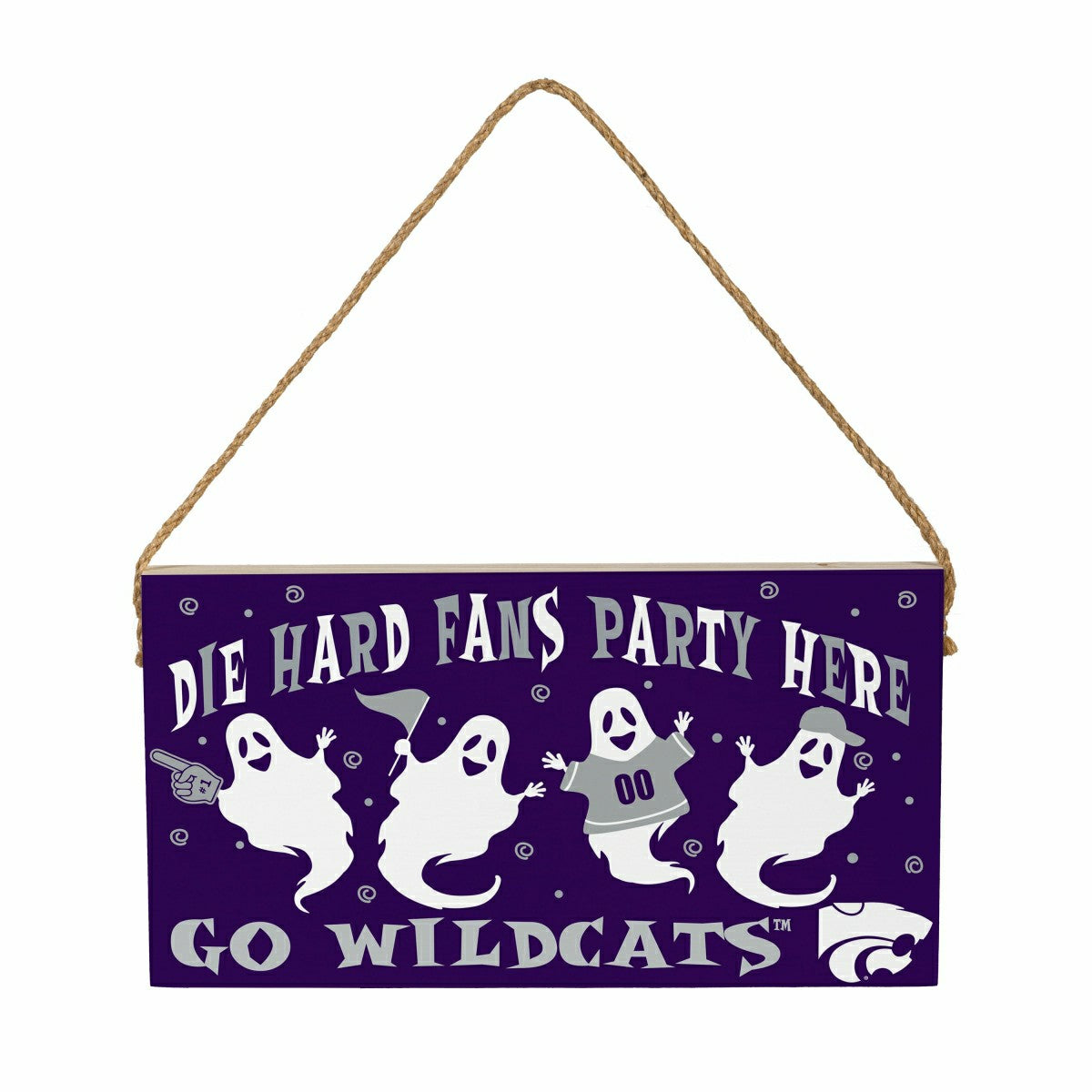 Kansas State University Halloween Wood Wall Sign, 6x11