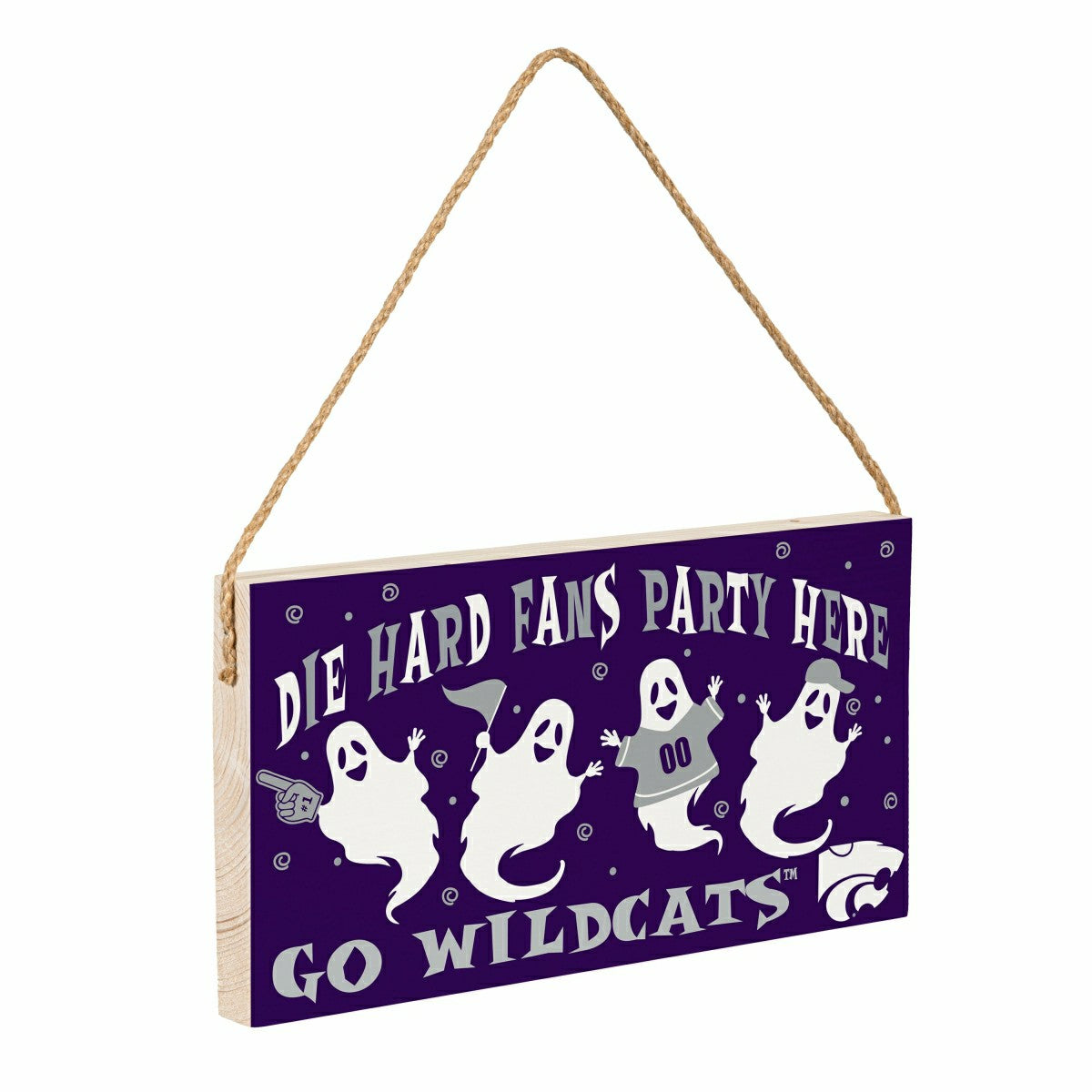 Kansas State University Halloween Wood Wall Sign, 6x11