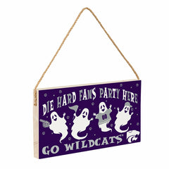 Kansas State University Halloween Wood Wall Sign, 6x11