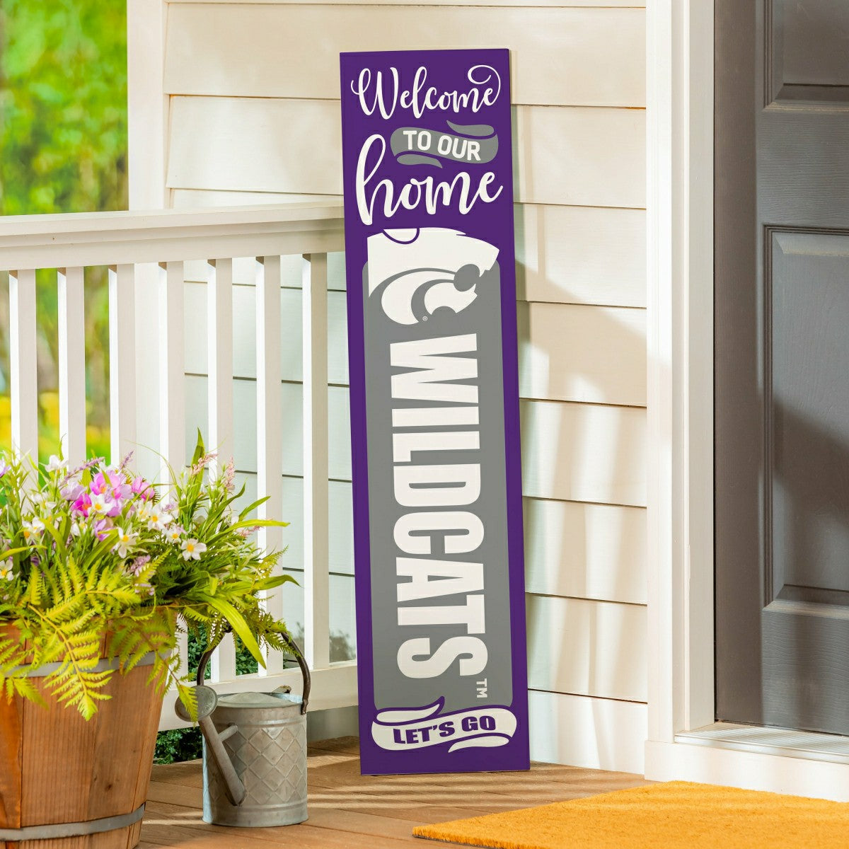 Kansas State University 47" Double Sided Leaner, Halloween