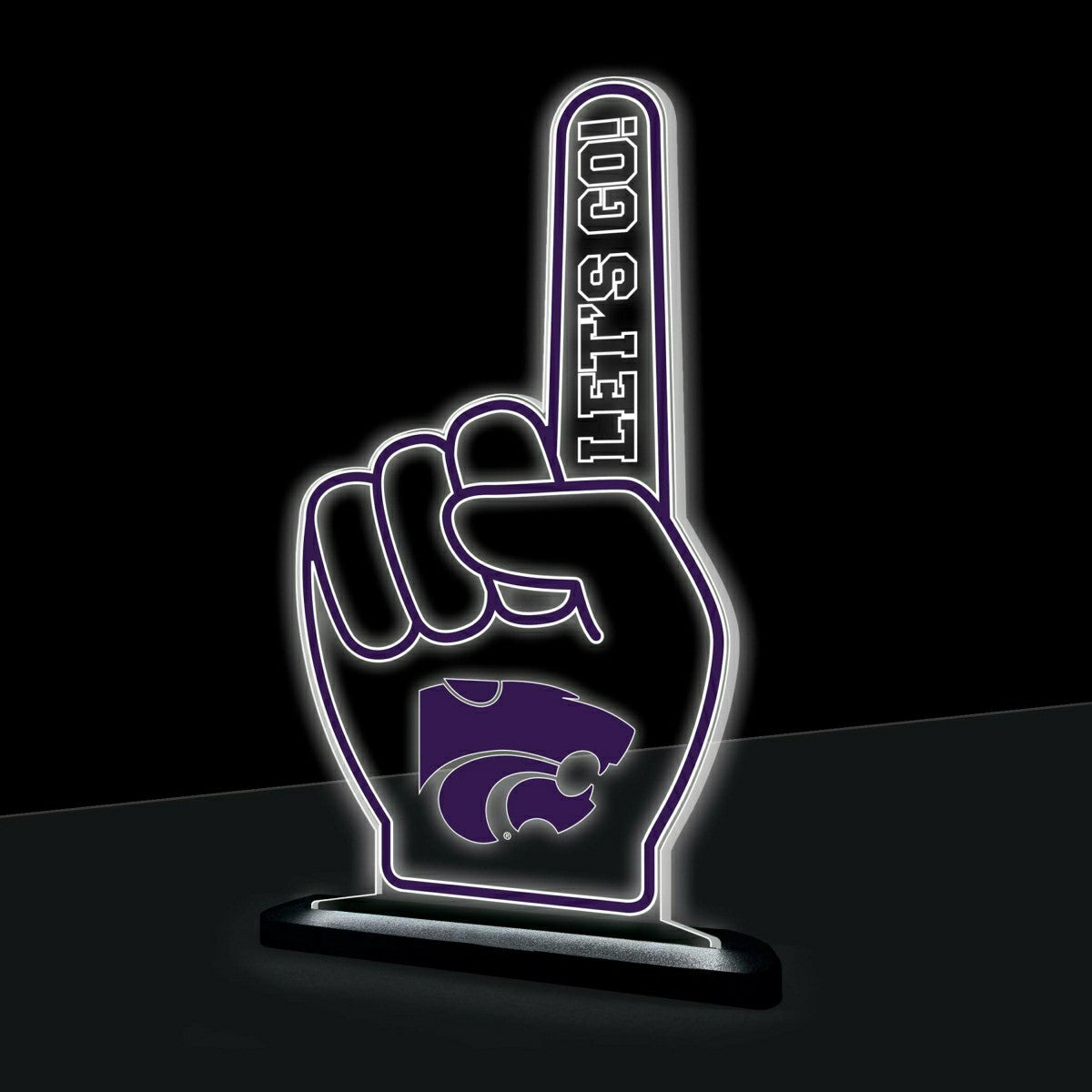 Kansas State University College Foam Finger Desklite LED Decor