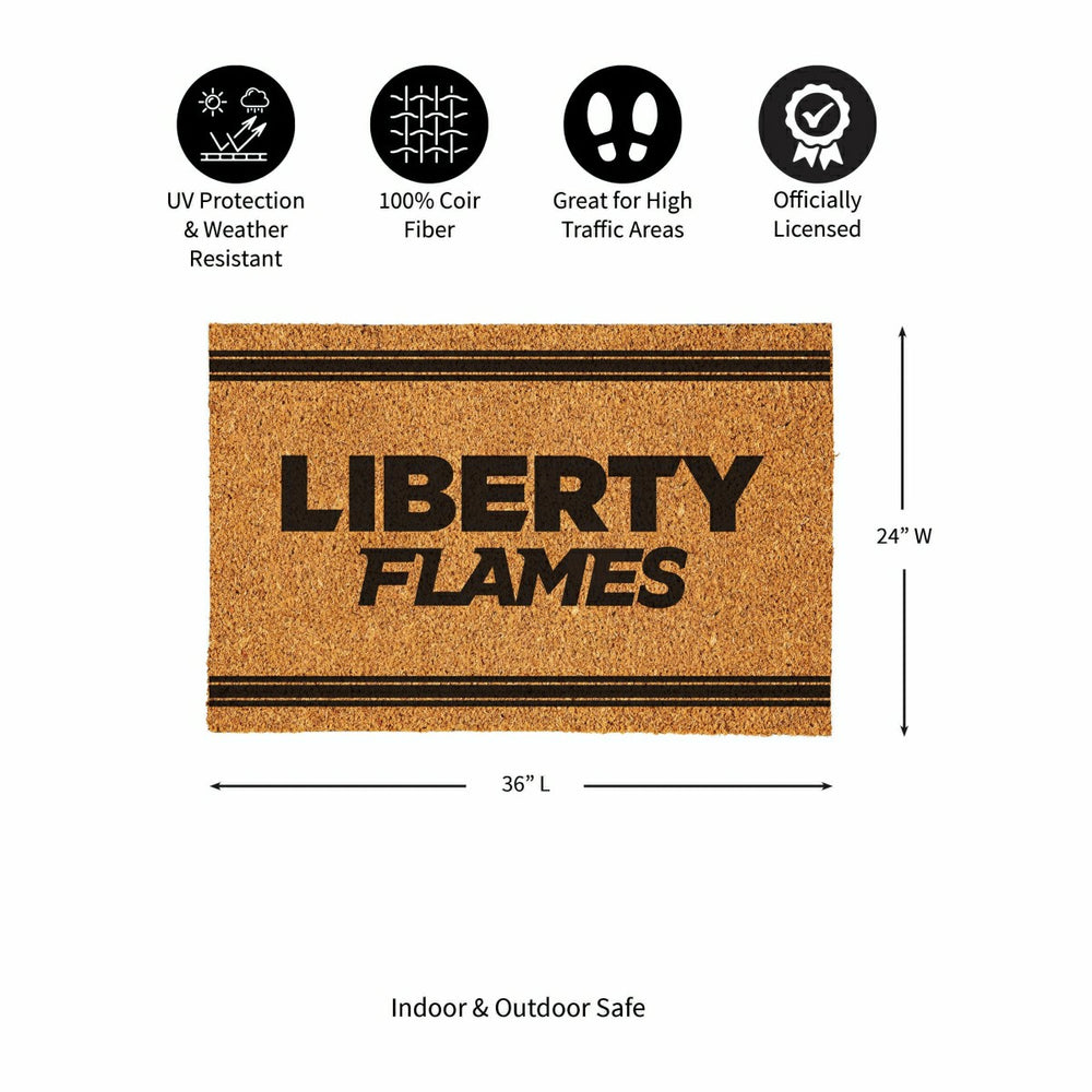 Liberty University Large One Color Coir Mat, 36"x24"