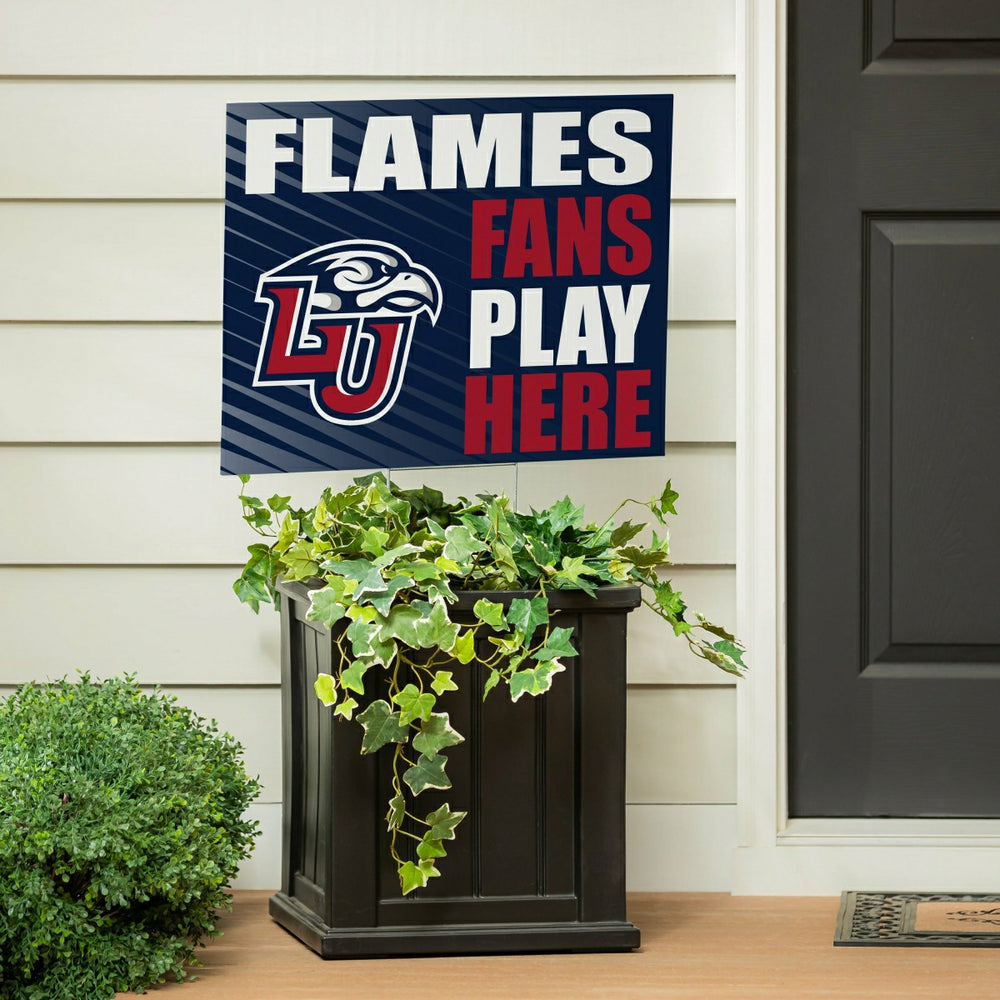 Liberty University Coroplast Yard Sign "Fans Play Here"