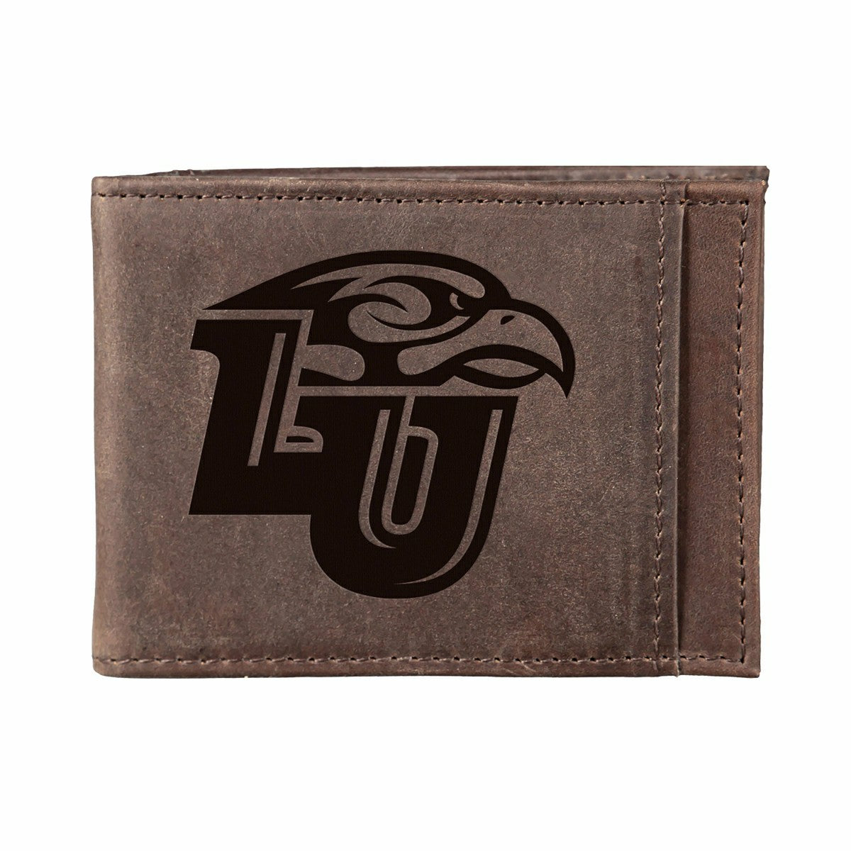 Front Pocket Wallet w/ RFID Blocking, Liberty University, Brown