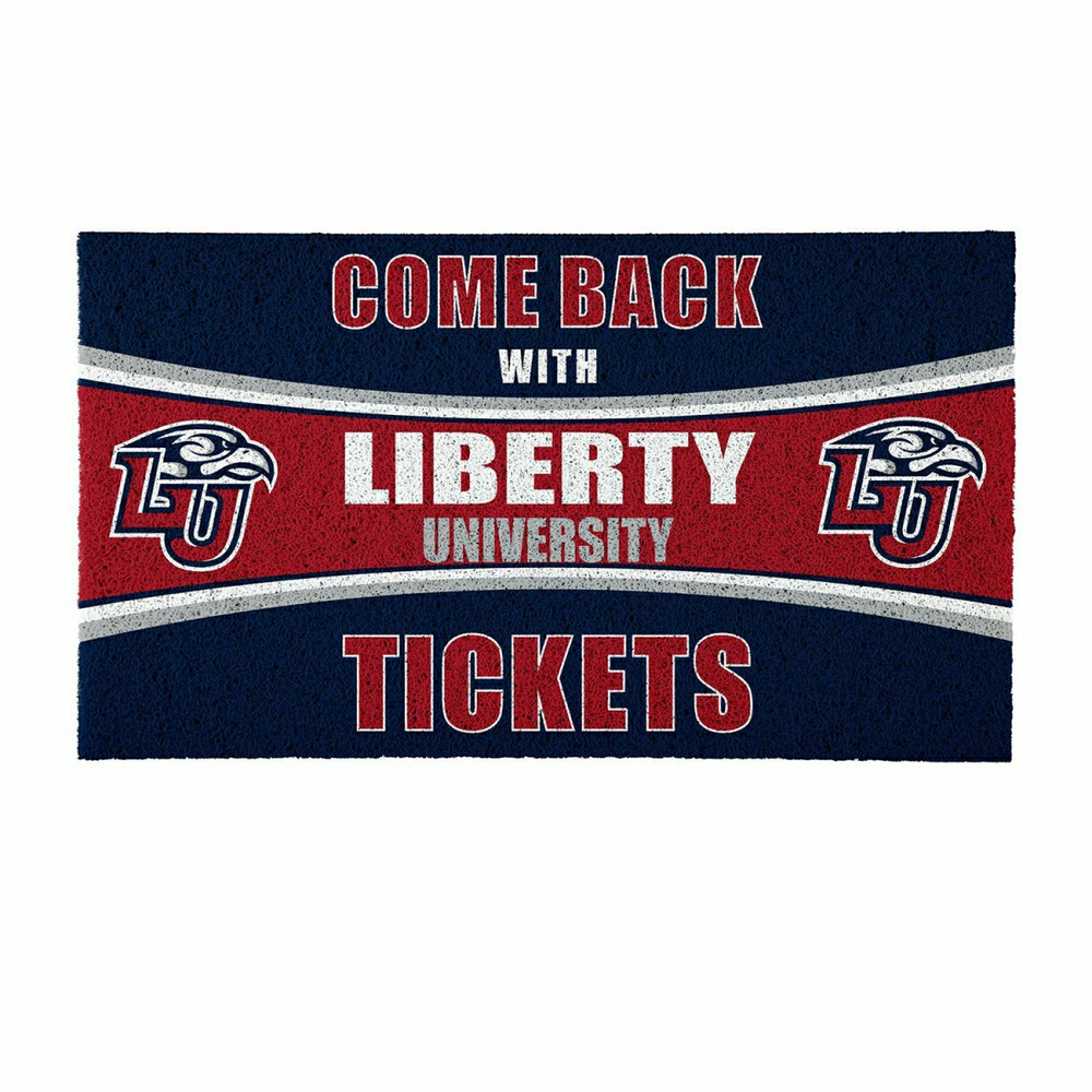 28" x 16" PVC Trapper Mat, Come Back with Tickets, Liberty University