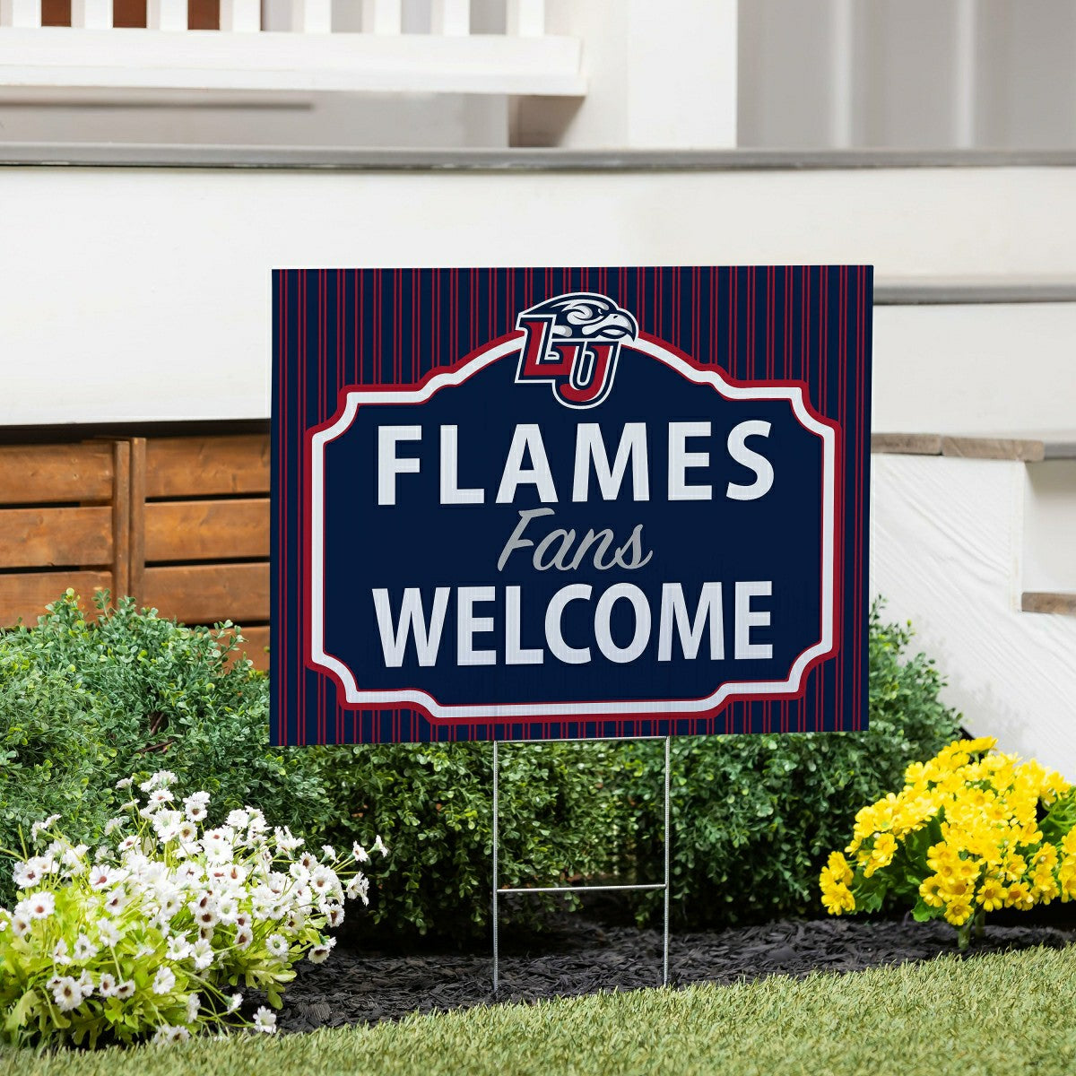 Liberty University Coroplast Yard Sign, "Fans Welcome"