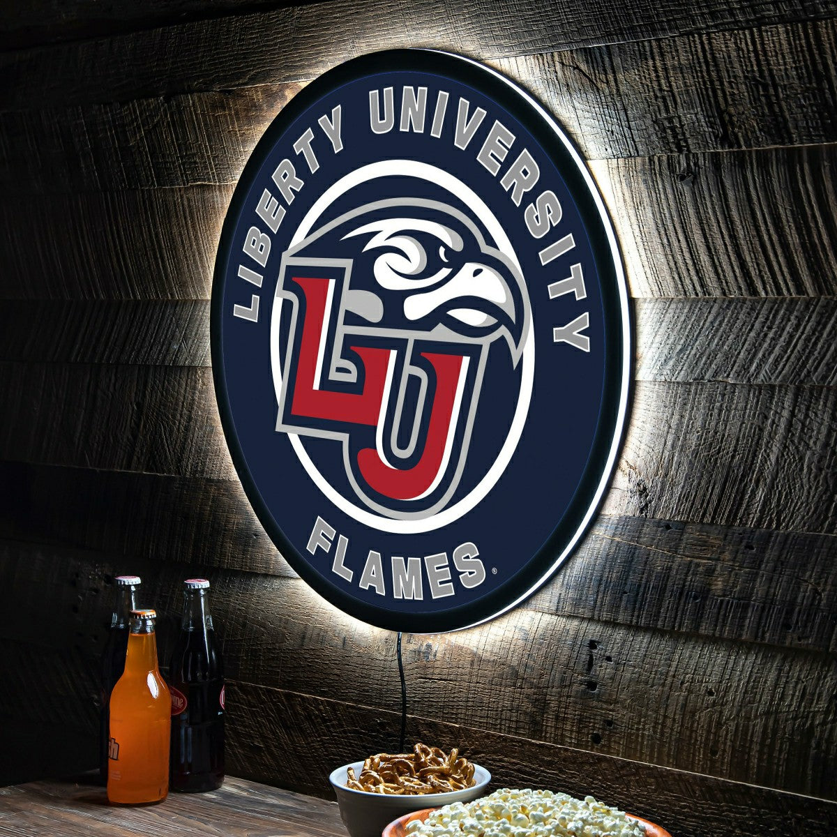 LED Wall Decor, Round, Liberty University