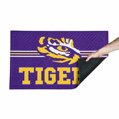 Embossed Mat, Cross Hatch, Louisiana State University