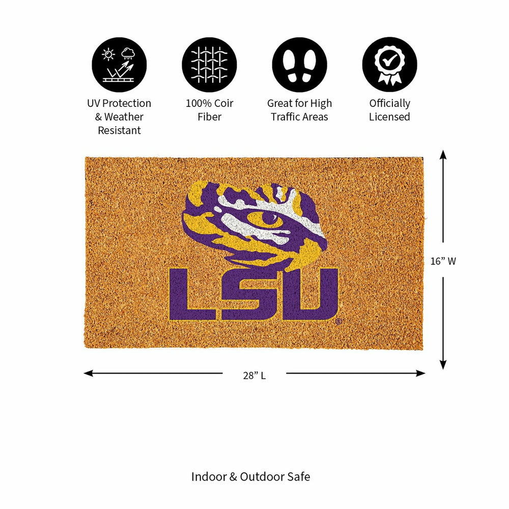 Coir Mat, 16"x28", Louisiana State University