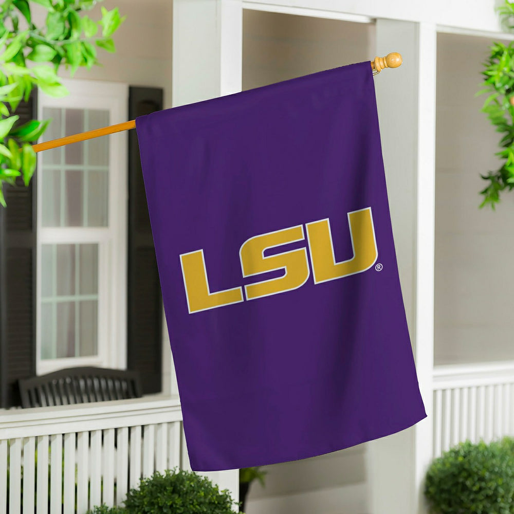 Louisiana State University Applique House Flag