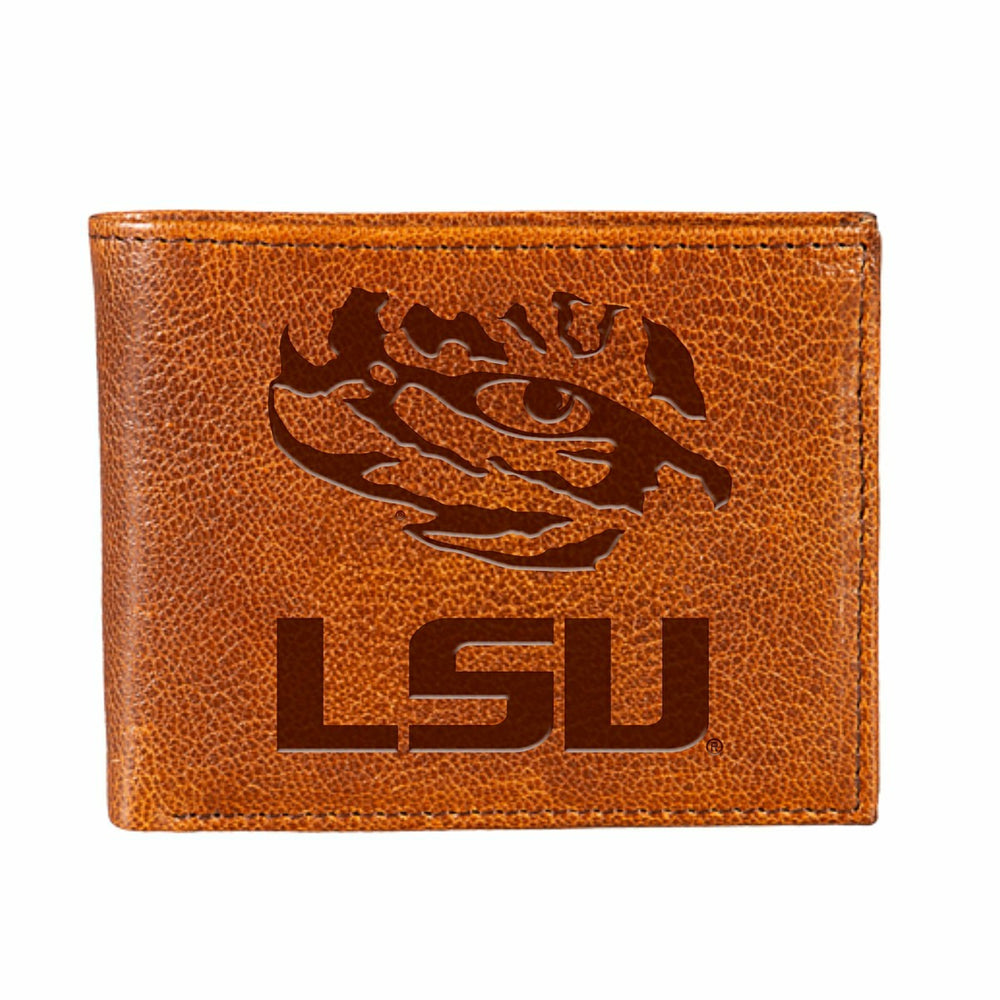 Louisiana State University, Embossed 100% Genuine Tumbled Leather Pass