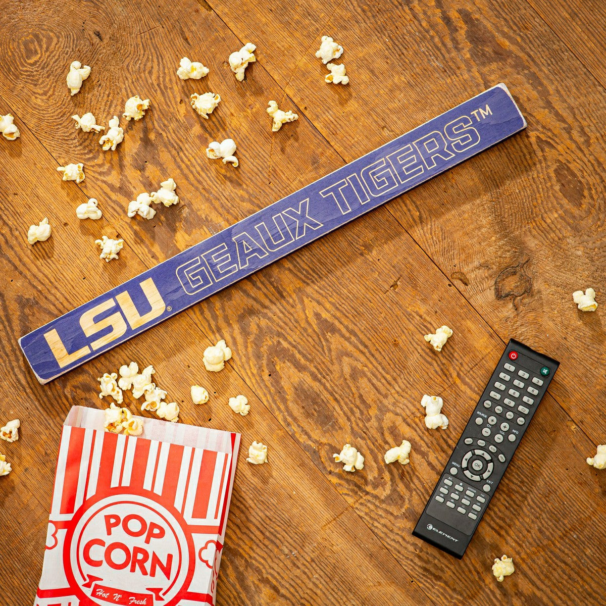 Louisiana State University Engraved Wood Sign, 1.5" x 18"