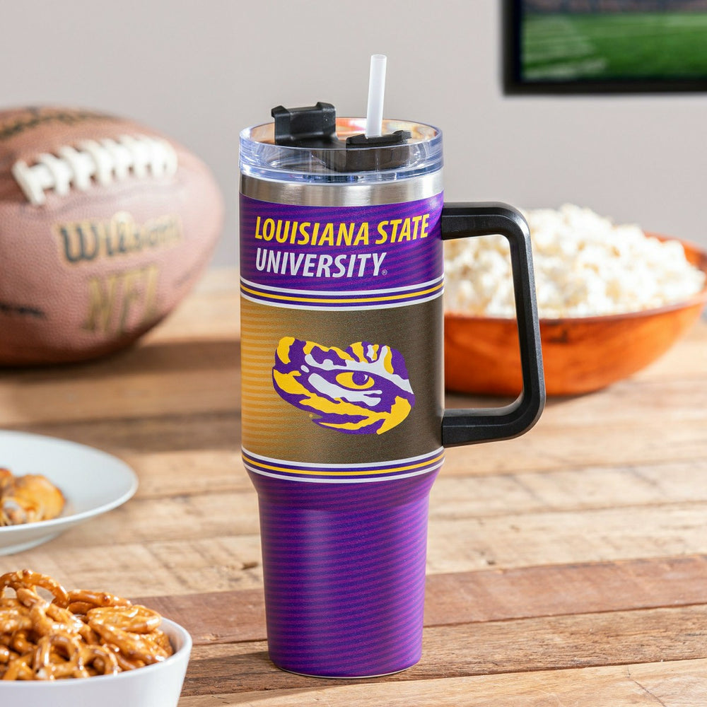 40oz Stainless Steel Canyon Cup w/ Straw, Louisiana State University