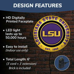 Louisiana State University, Metal Lite, Round