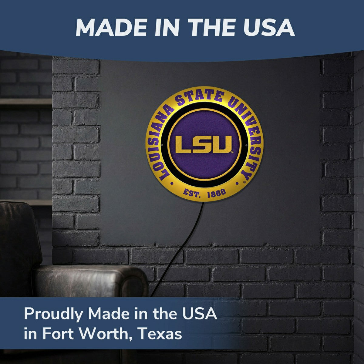 Louisiana State University, Metal Lite, Round