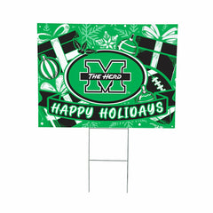 Marshall University Yard Sign, Holiday