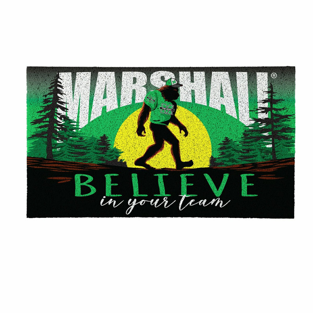 Marshall University Bigfoot PVC Mat, 28"x16"