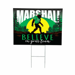 Marshall University Yard Sign, Bigfoot