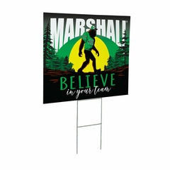 Marshall University Yard Sign, Bigfoot