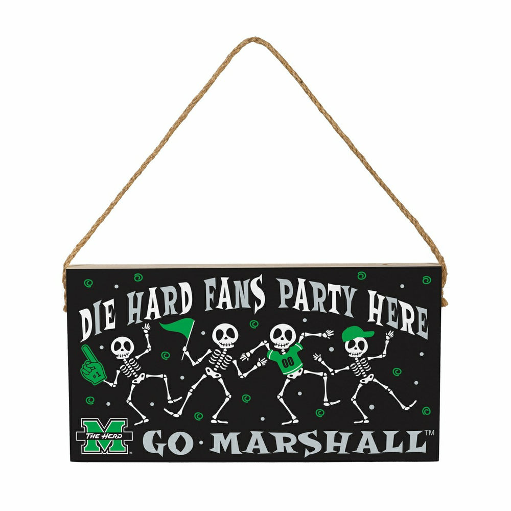 Marshall University Halloween Wood Wall Sign, 6x11